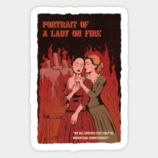 Portrait of a Lady on Fire Sticker